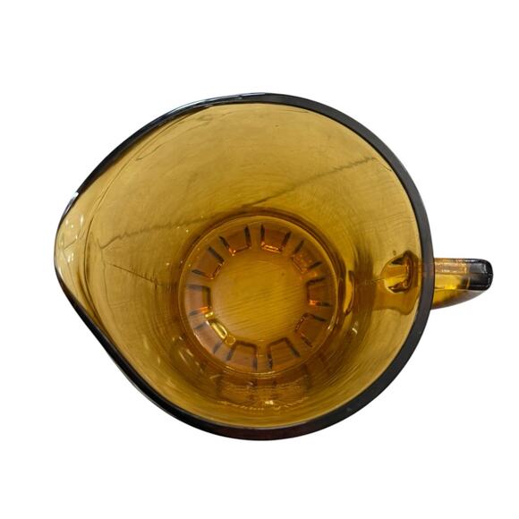 Kappa Alpha Order Beer Pitcher Large Heavy Amber Glass 7" Fraternity Lager Jug - Picture 7 of 10